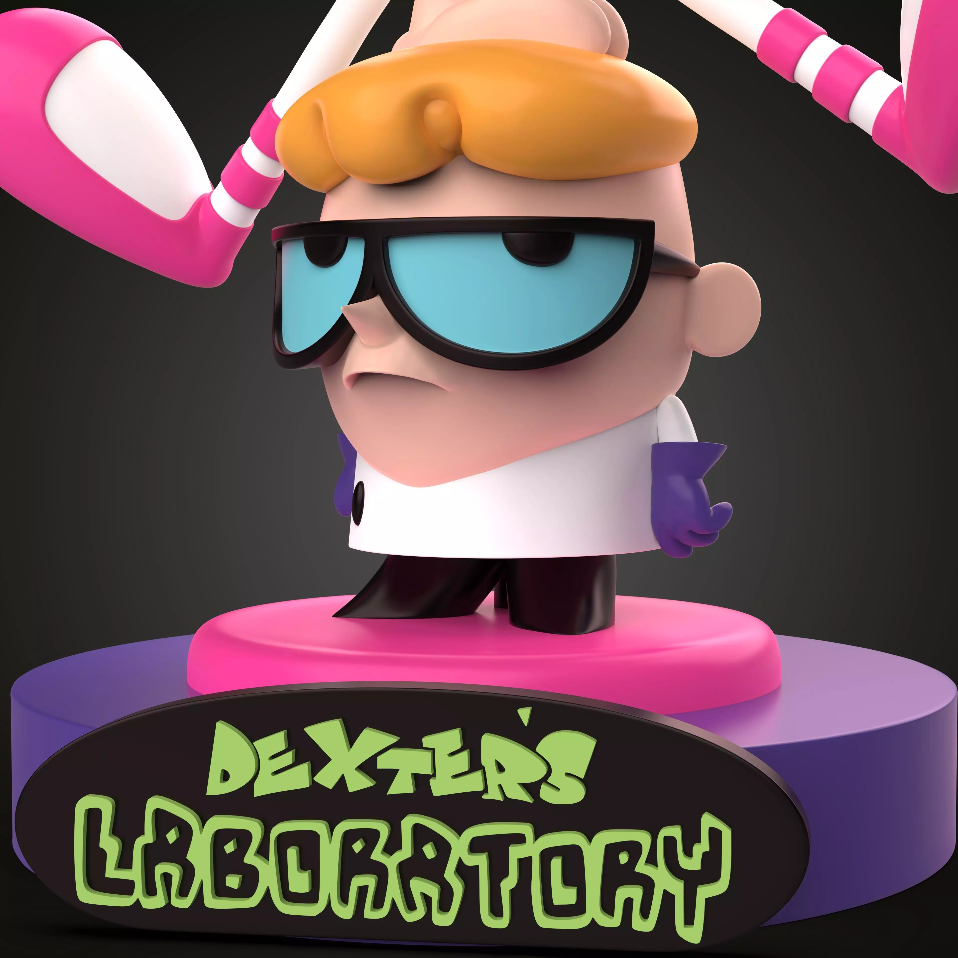 DEXTER LABORATORY diorama 3D print model_4