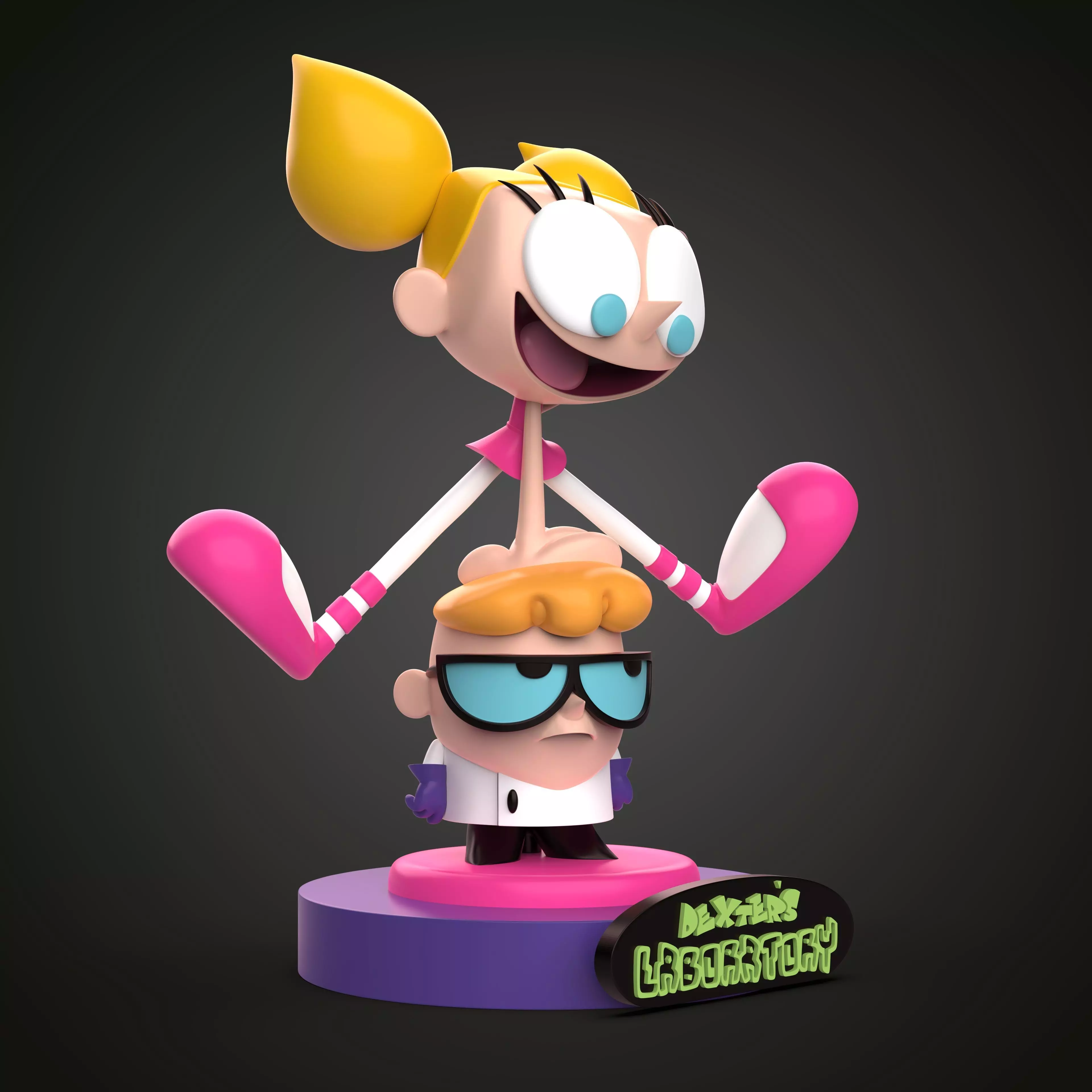 DEXTER LABORATORY diorama 3D print model_1