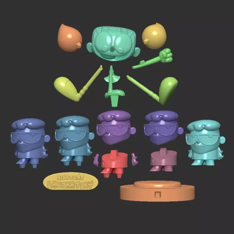 DEXTER LABORATORY diorama 3D print model_10