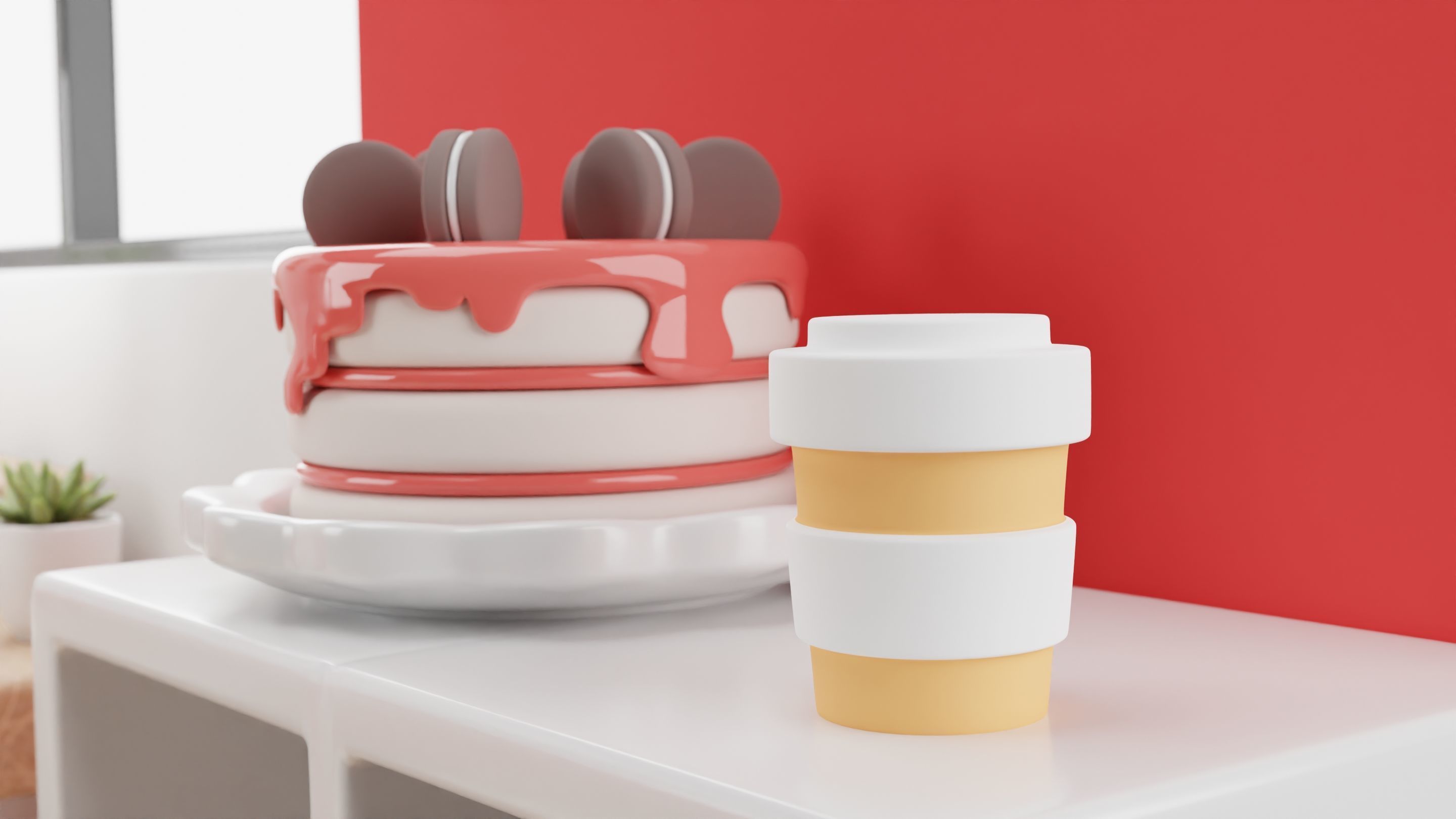 Room isometric 3D model_4