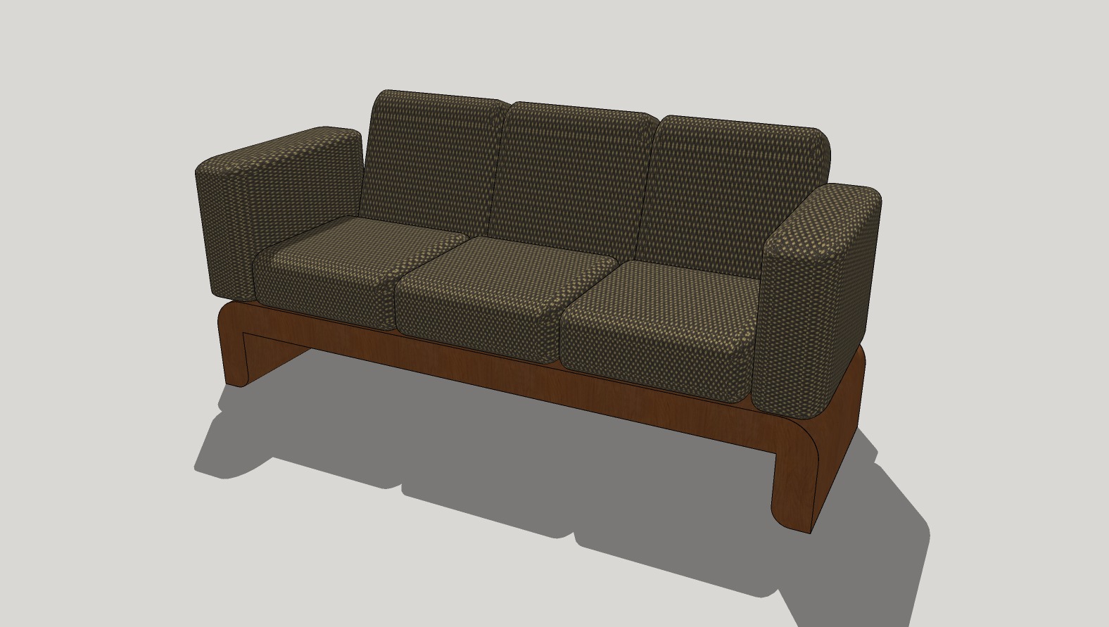 Armchair made in SketchUp 3D model_1