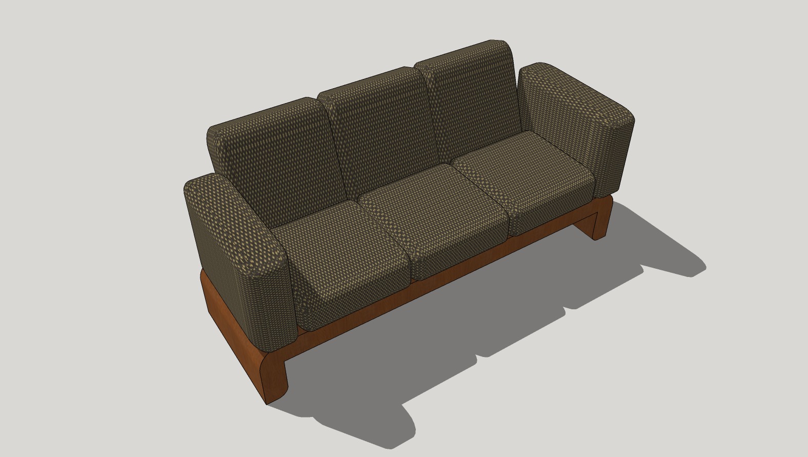 Armchair made in SketchUp 3D model_2