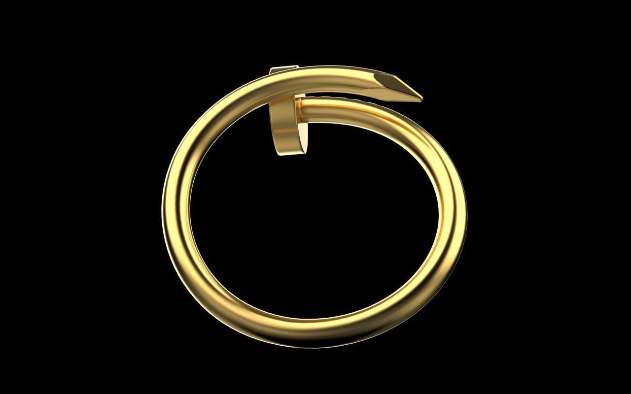 Cartier Nail 3d print model 3D print model_2