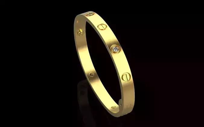 Cartier Braclet Love 3d Model 3D print model