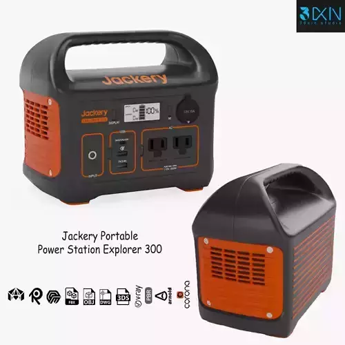Jackery Portable Power Station Explorer 300 3D model
