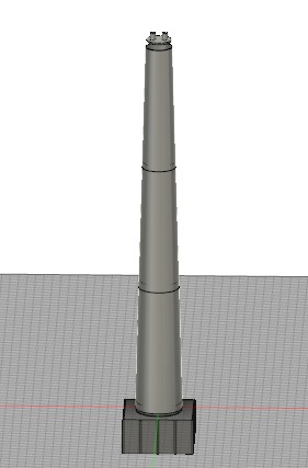 Chimney for Thermal Power Plant 3D print model_3