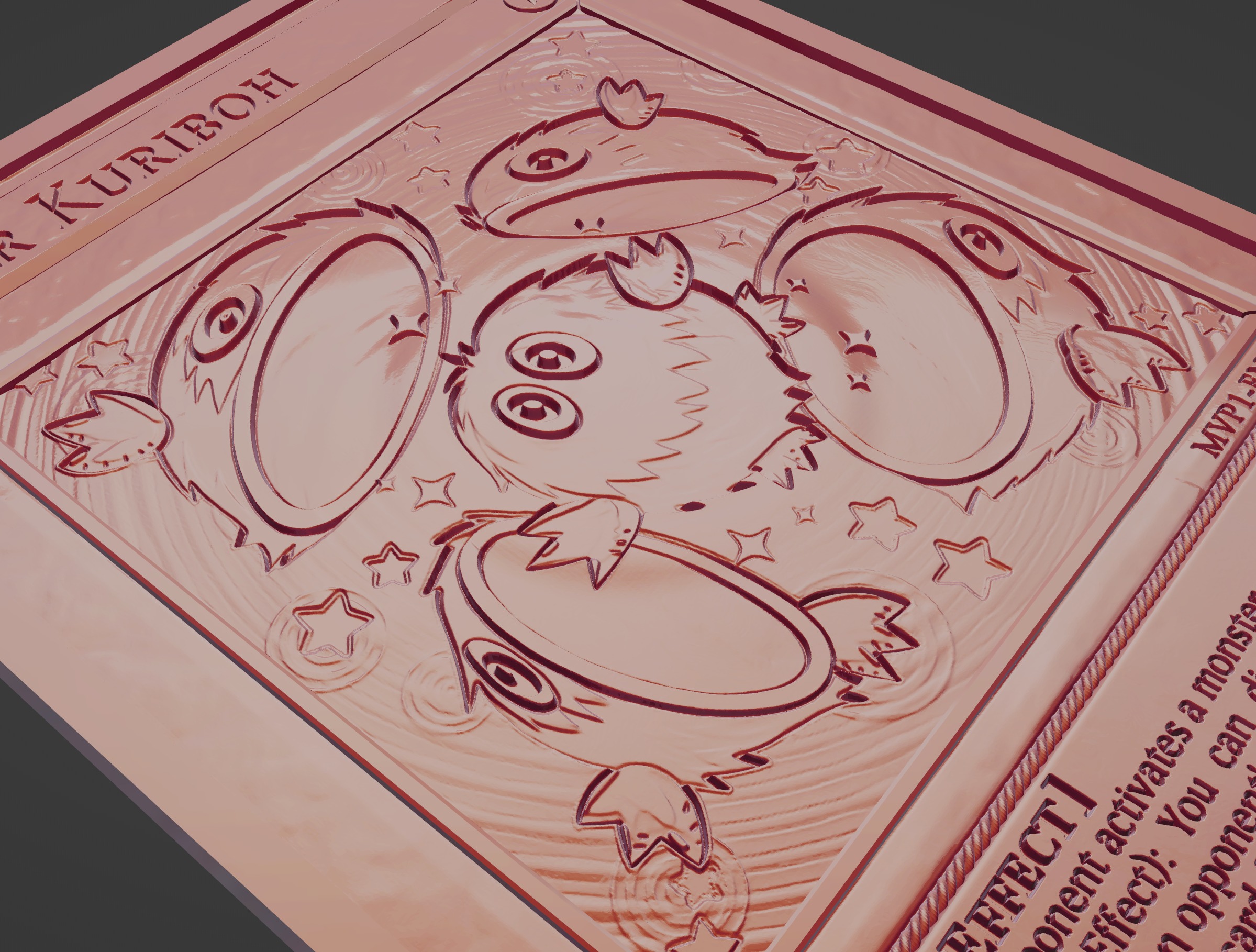 Clear Kuriboh - yu-gi-oh 3D print model_2