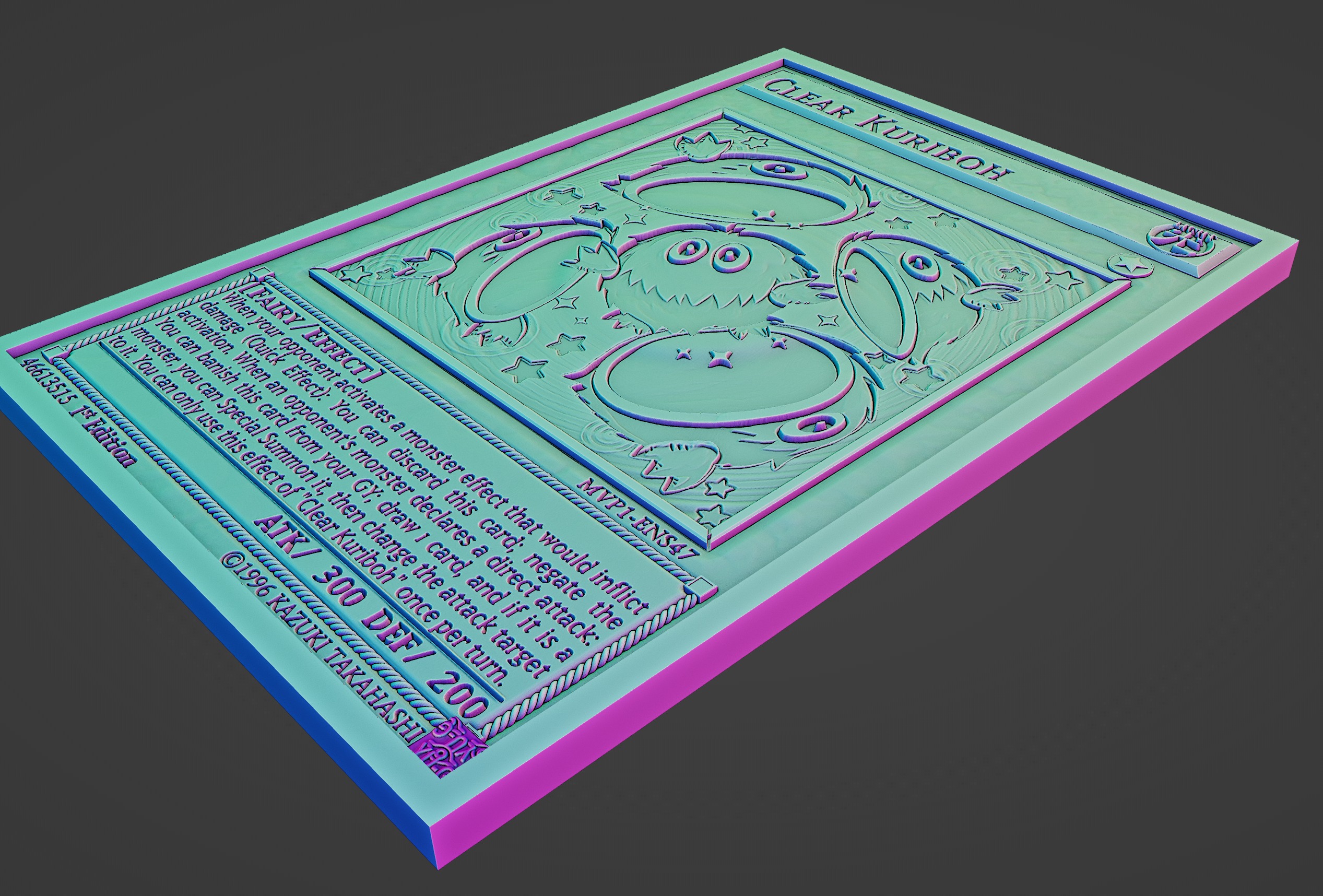 Clear Kuriboh - yu-gi-oh 3D print model_5