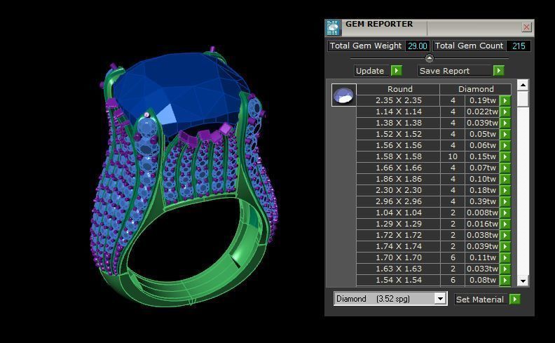 Rings 3D print model_4