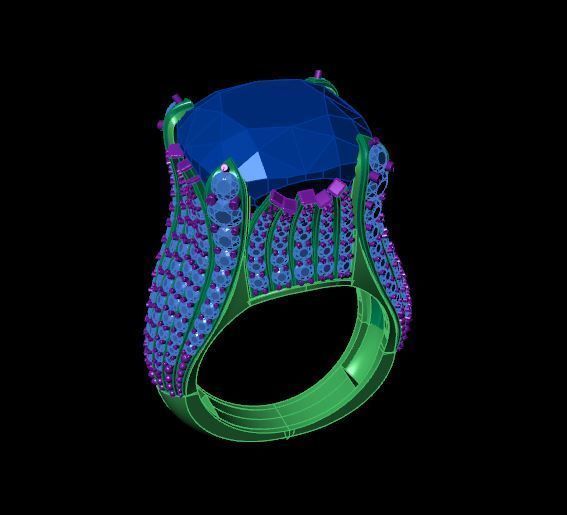 Rings 3D print model_2