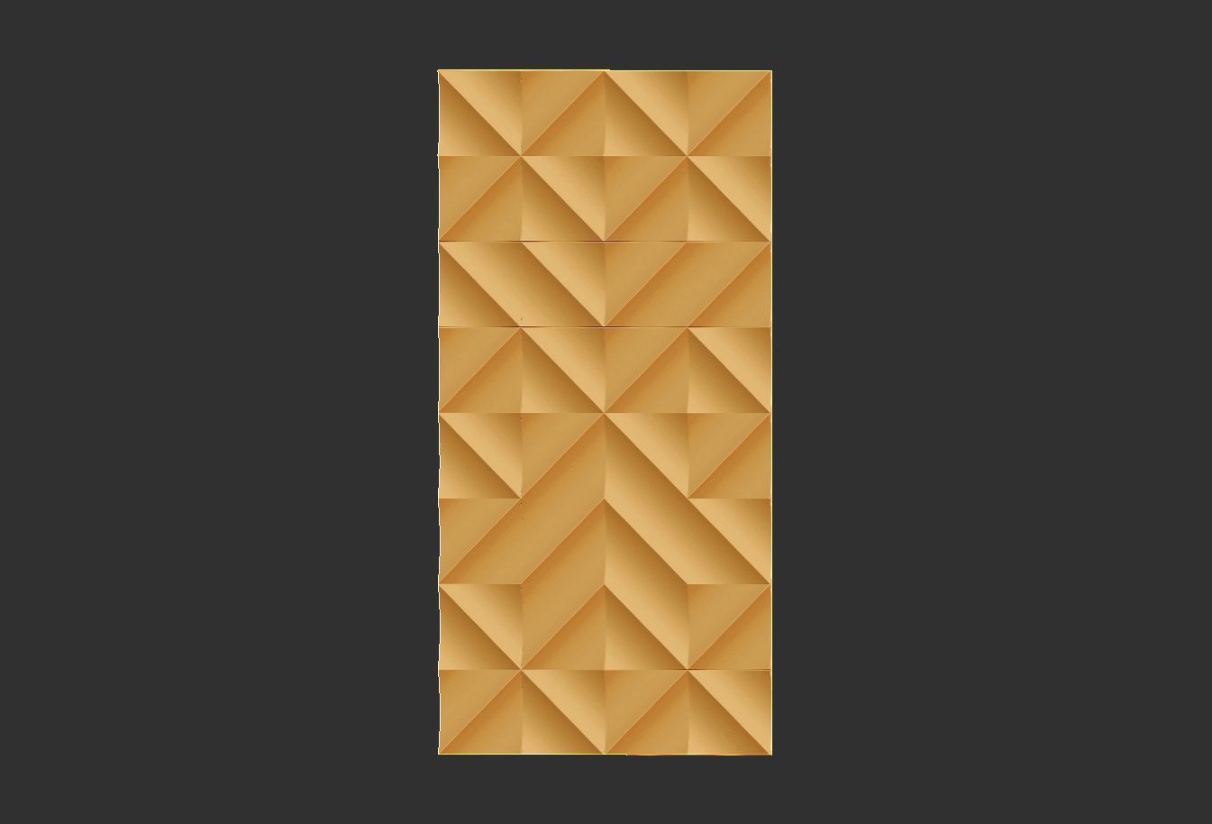 wall pattern geometric relief Low-poly 3D model_14