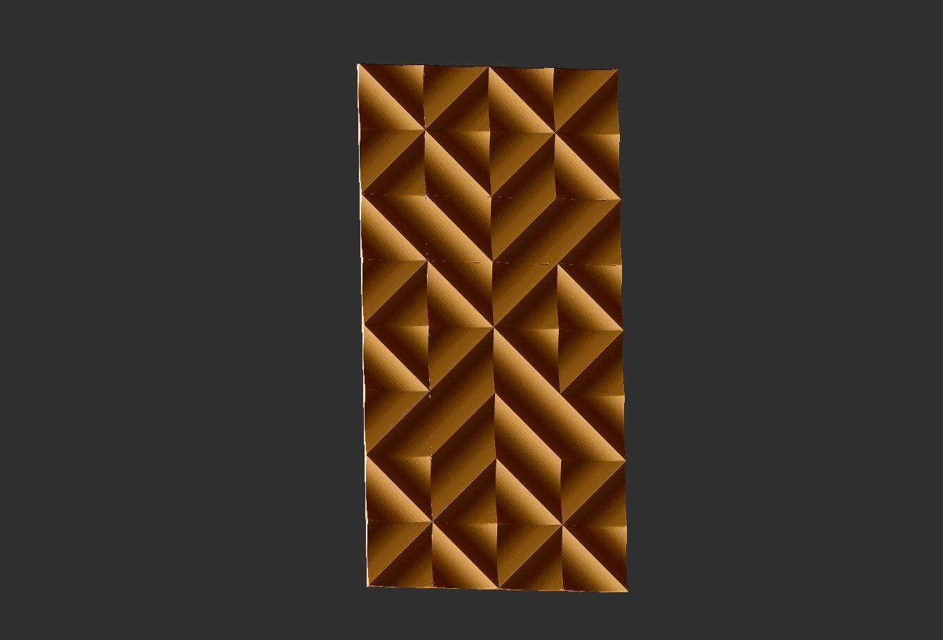 wall pattern geometric relief Low-poly 3D model_4