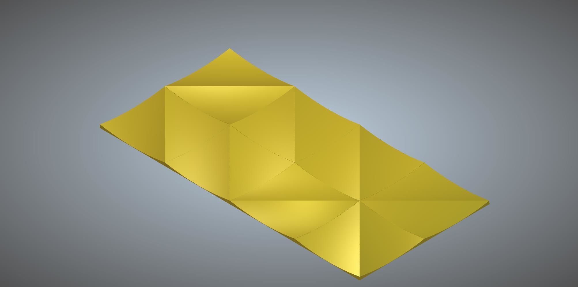 wall pattern geometric relief Low-poly 3D model_13