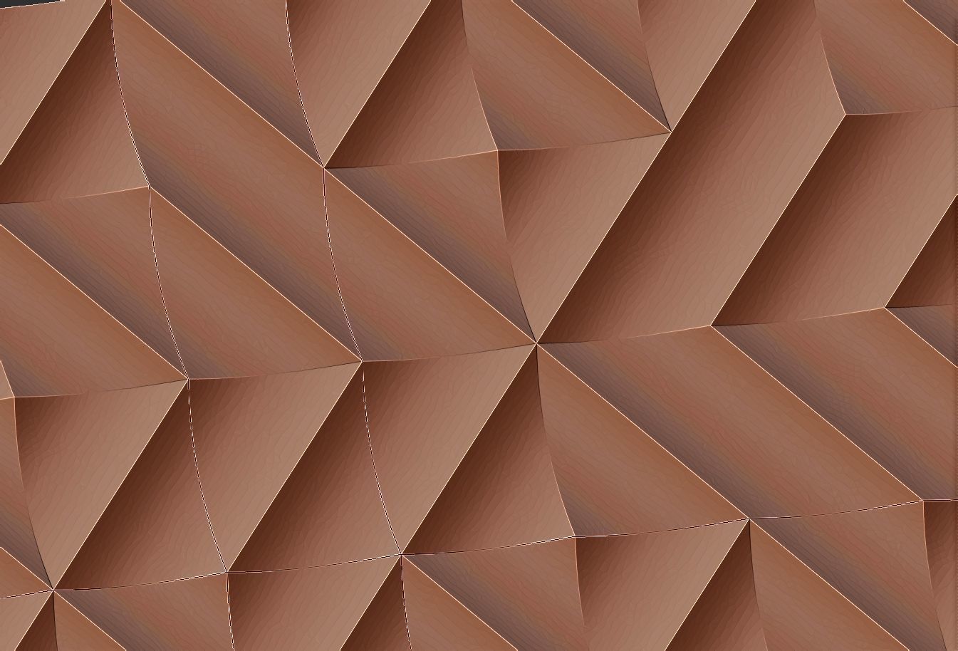 wall pattern geometric relief Low-poly 3D model_3