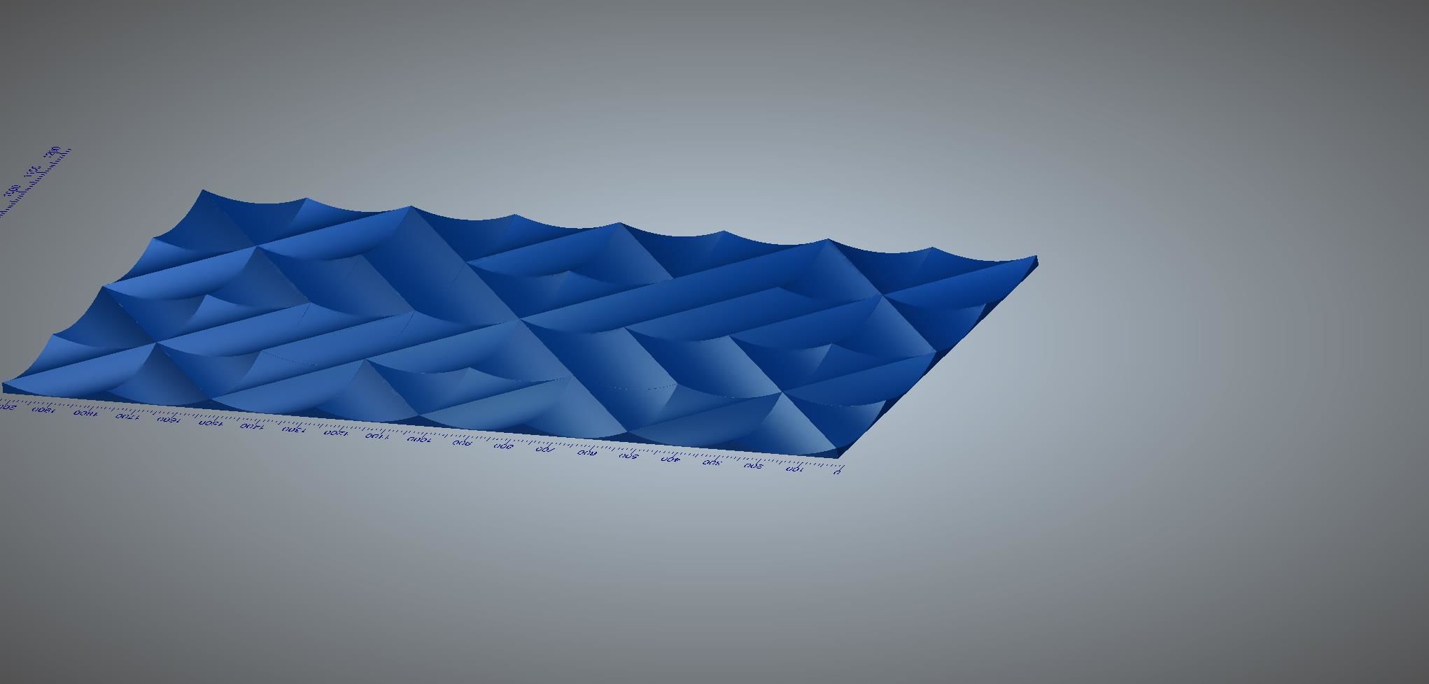 wall pattern geometric relief Low-poly 3D model_6