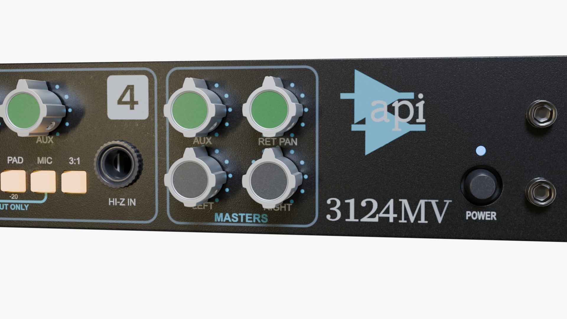 API Audio 3124MV 3D model_7