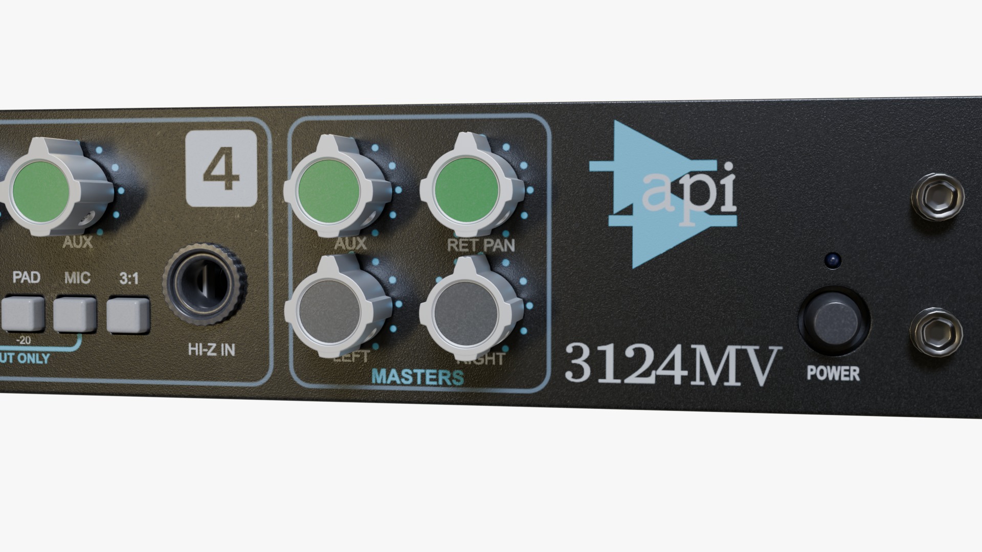 API Audio 3124MV 3D model_8