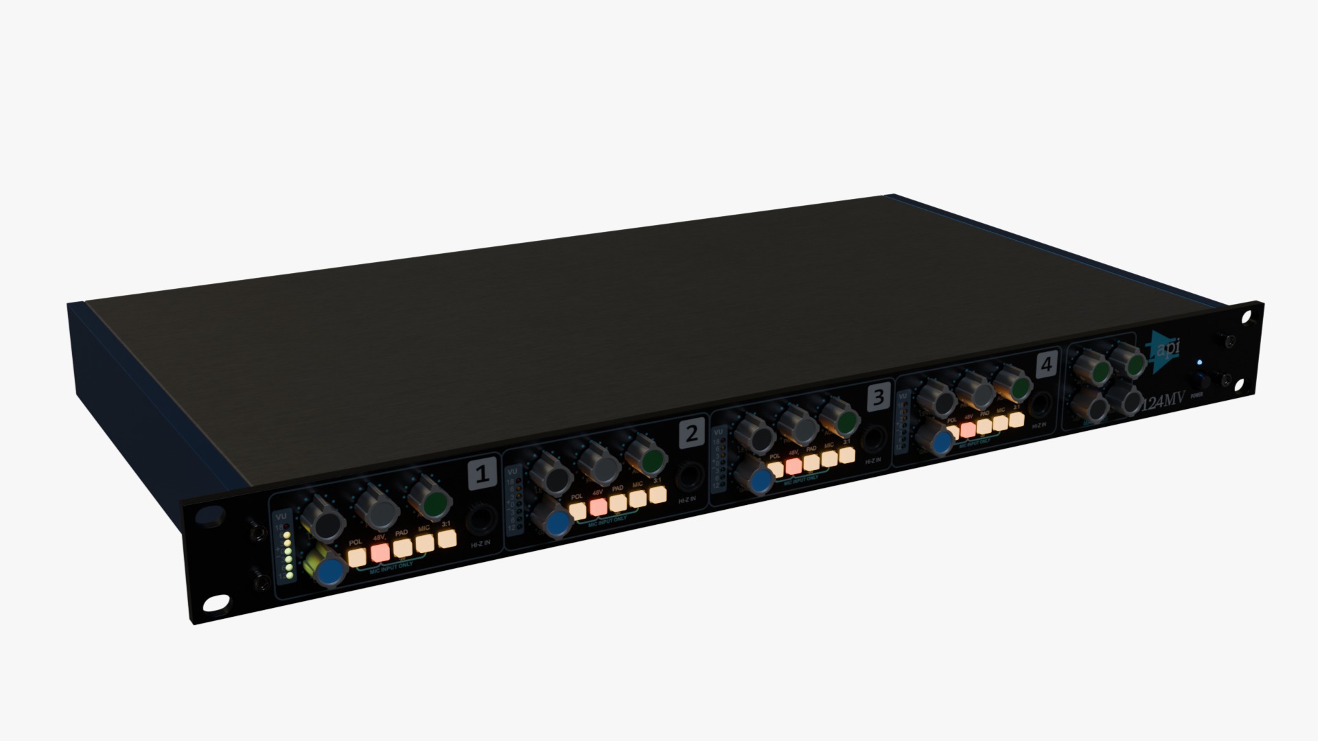 API Audio 3124MV 3D model_6