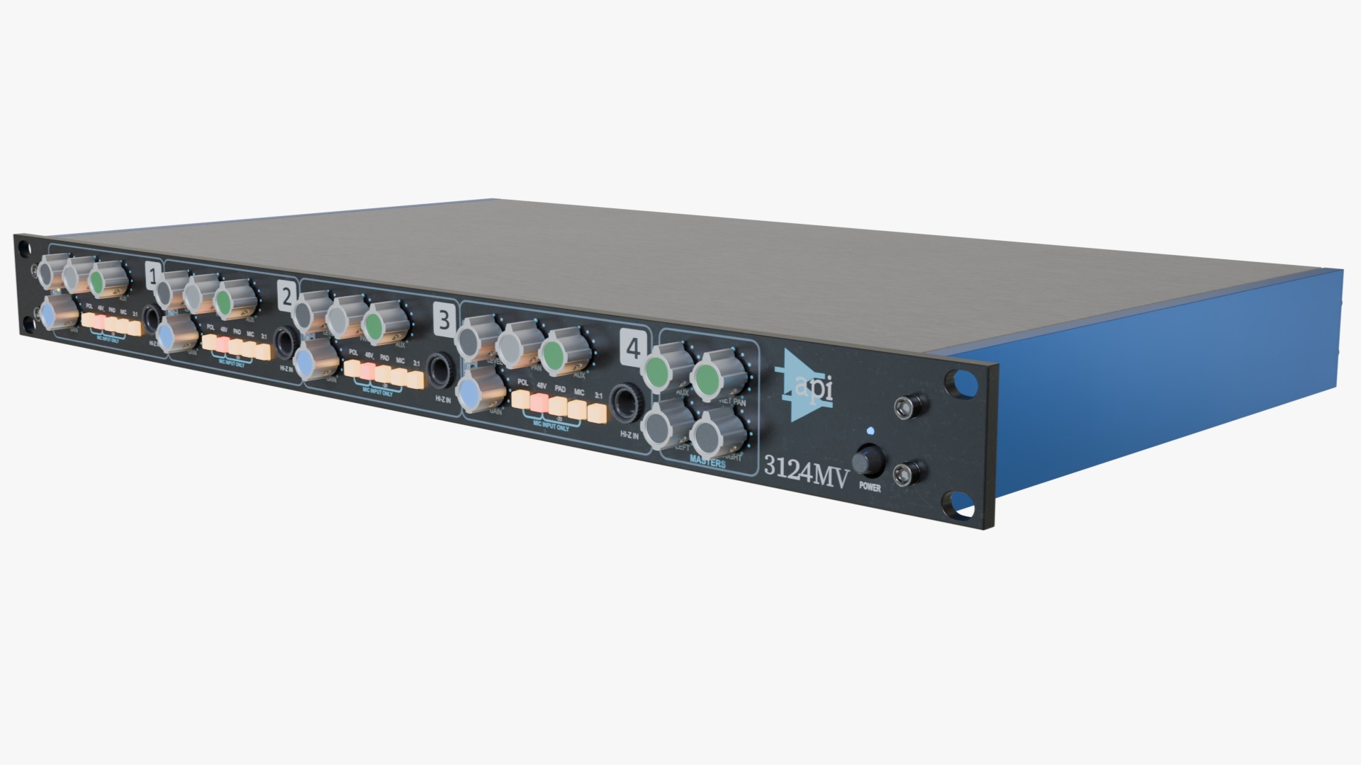 API Audio 3124MV 3D model_2