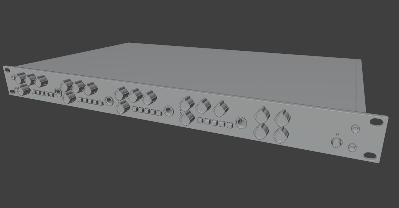 API Audio 3124MV 3D model_9