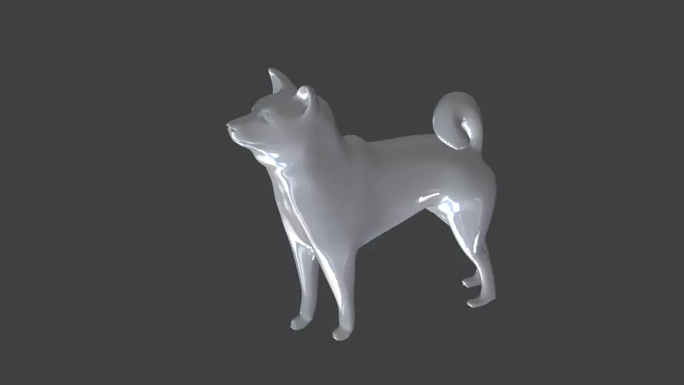 dog Shiba Inu 3D print model