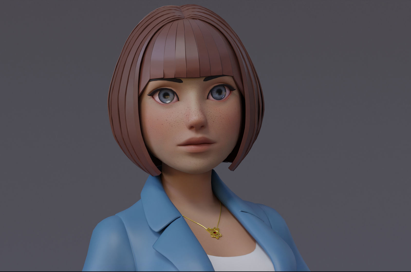 Anna and Andy Cartoon Rig Low-poly 3D model_12