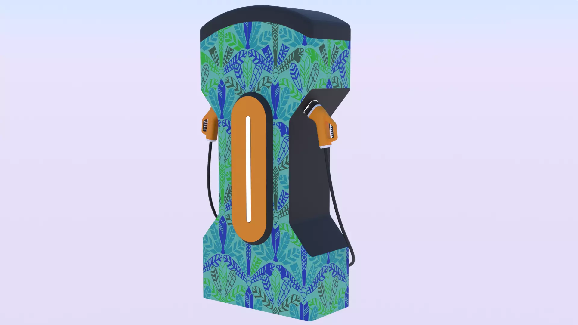 EV charger IX PBR 8K 3D model_0