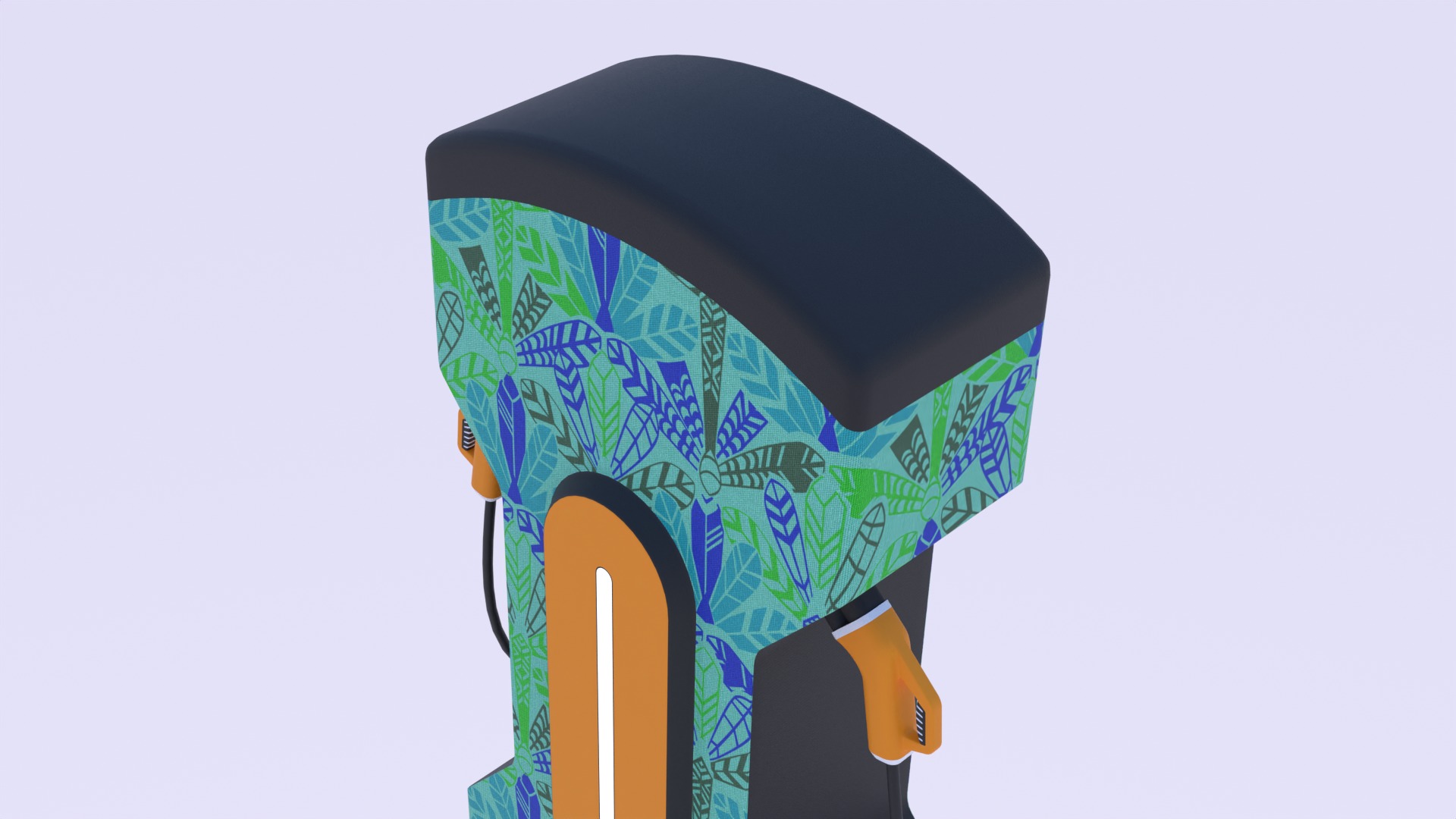 EV charger IX PBR 8K 3D model_6