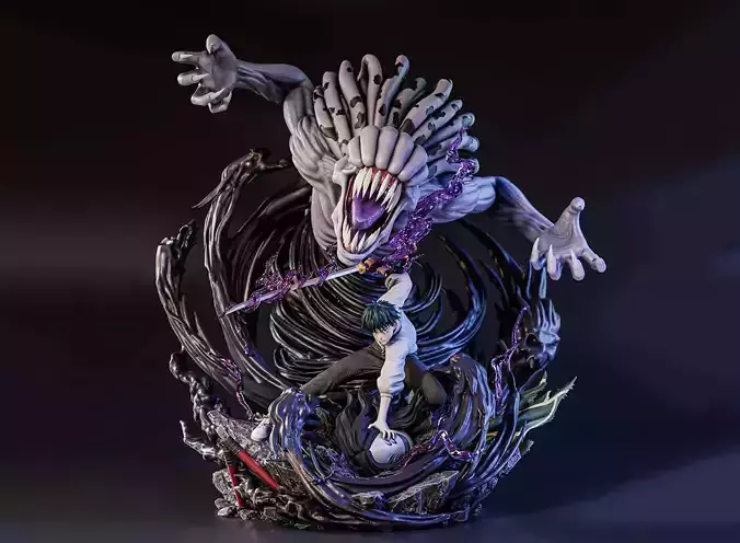 Okkotsu Yuta with Cursed Rika 3D Model Ready to Print