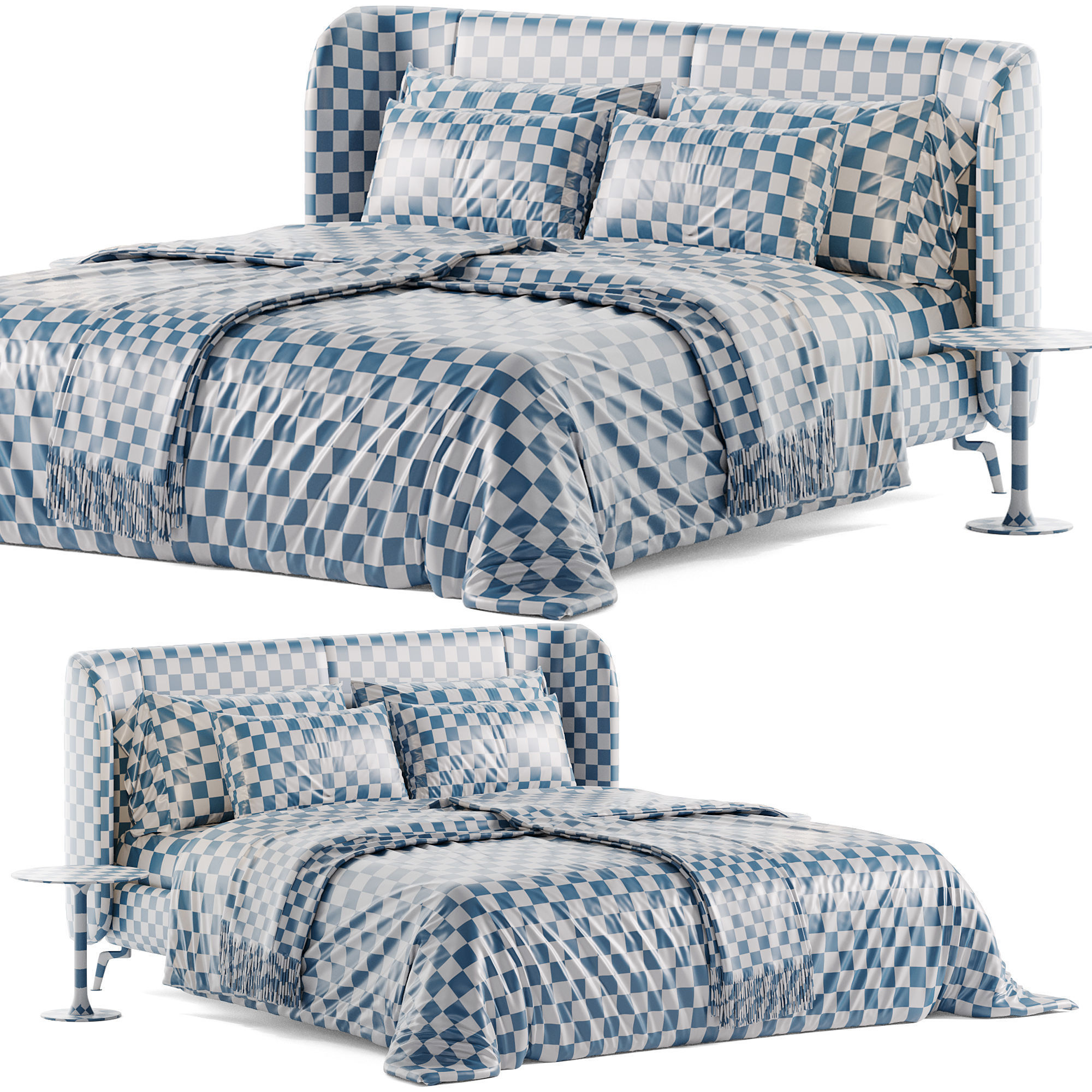 Ikea Tufjord Bed 3D model_5