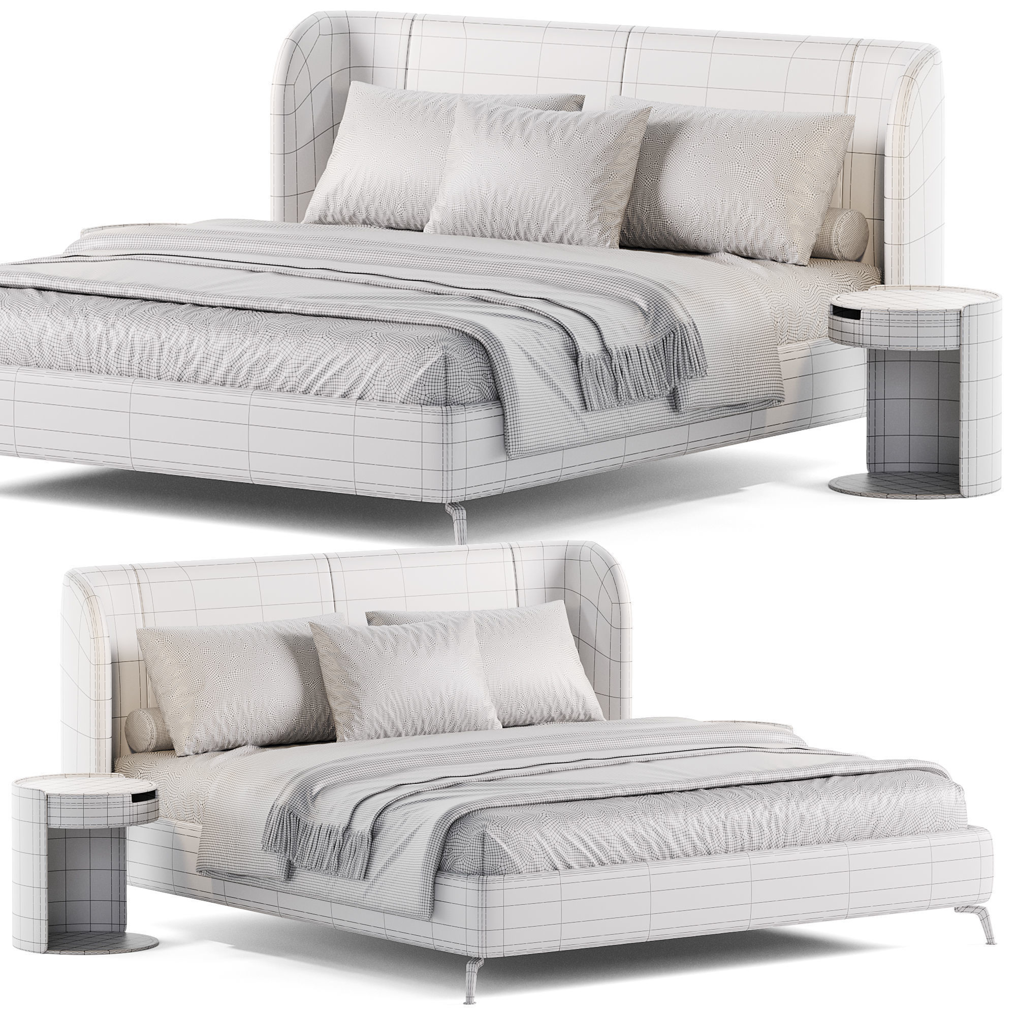 Ikea Tufjord Bed 3D model_6