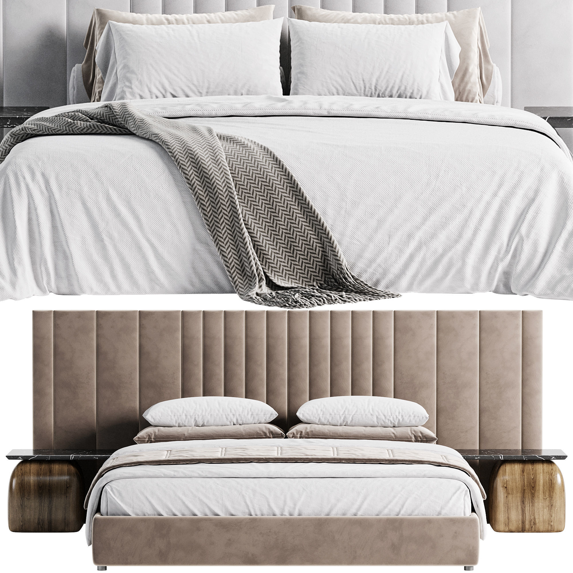 Materlux bed by Sensorsleep 3D model_3