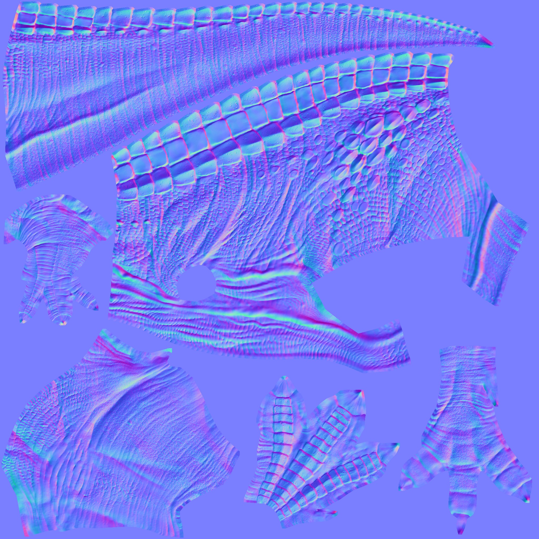 dinosaur Low-poly 3D model_7