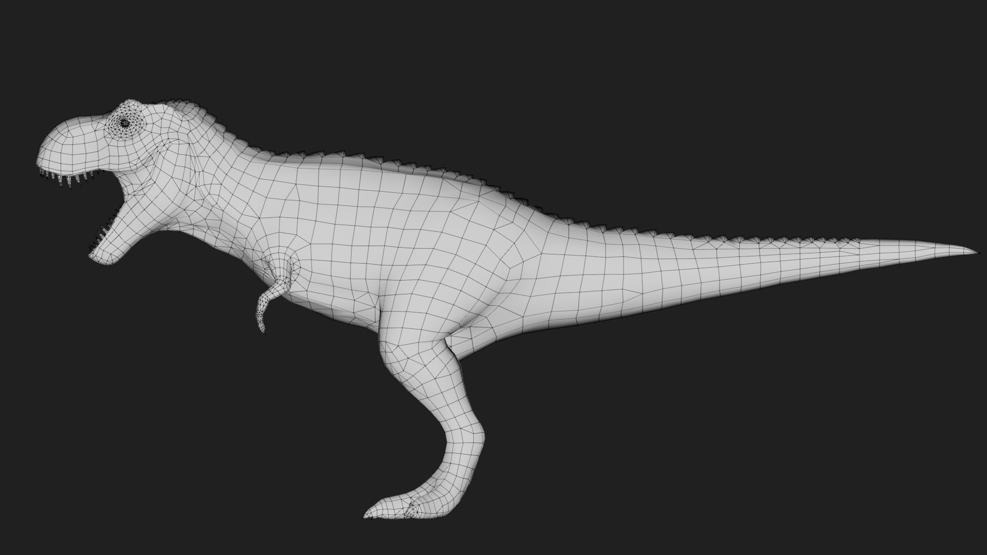 dinosaur Low-poly 3D model_5
