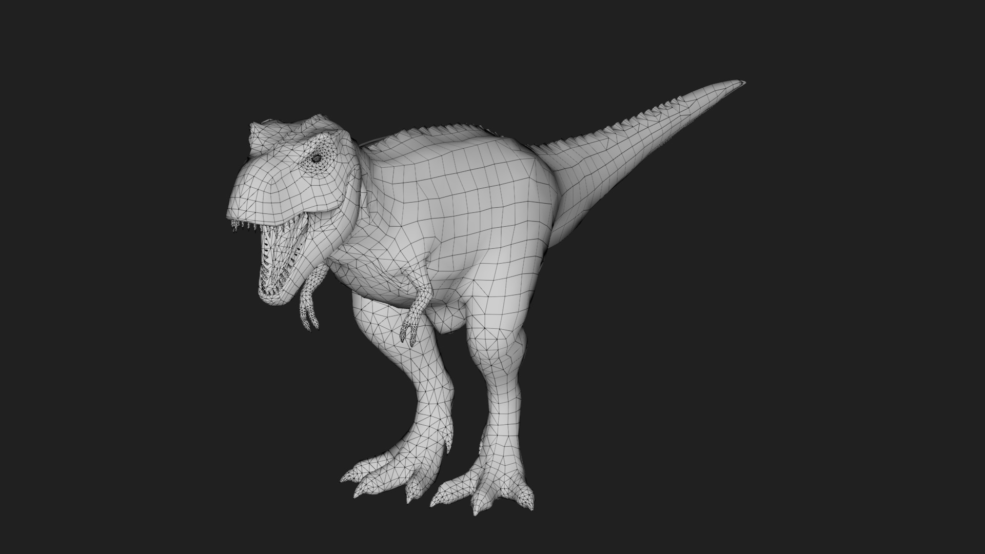 dinosaur Low-poly 3D model_1