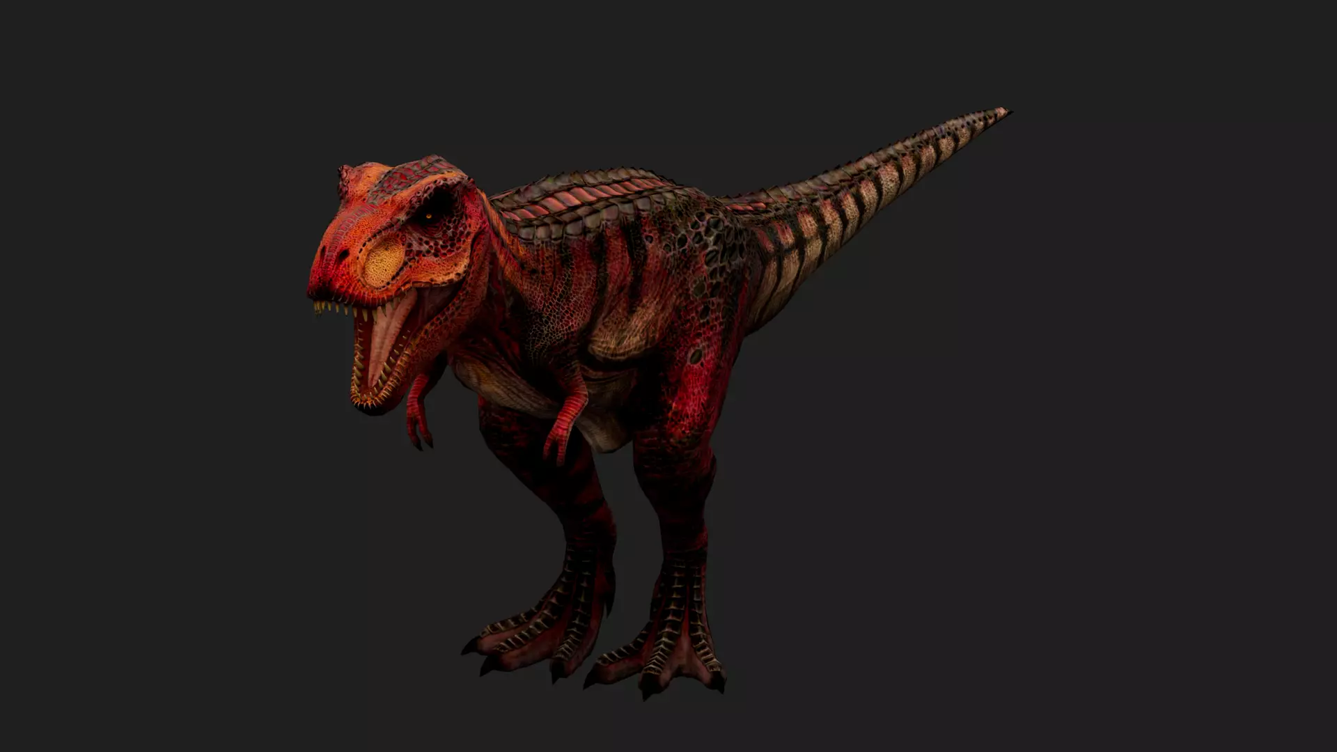 dinosaur Low-poly 3D model_0