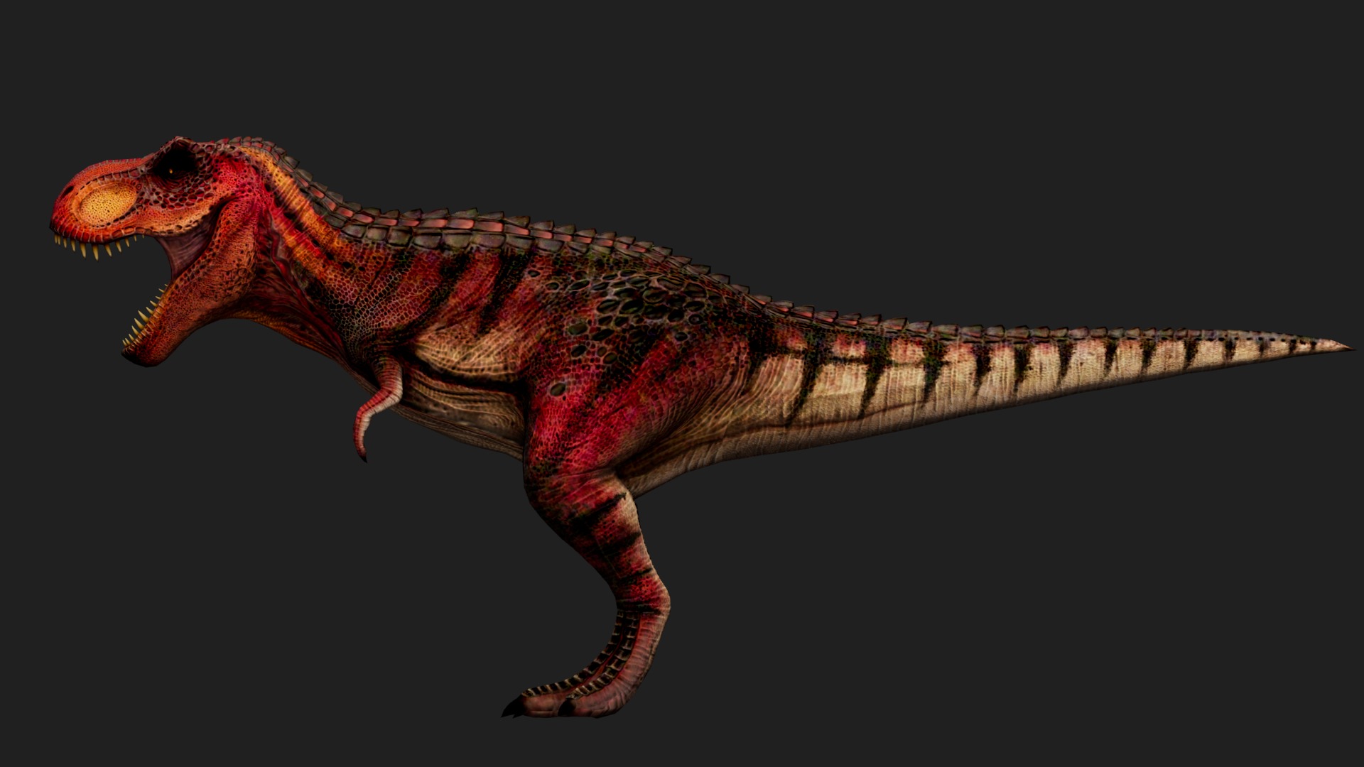 dinosaur Low-poly 3D model_4