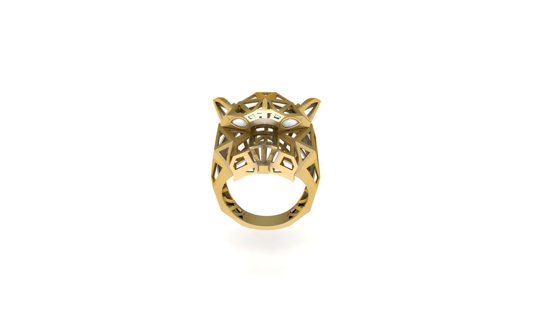 Tigar ring 3D print model_1