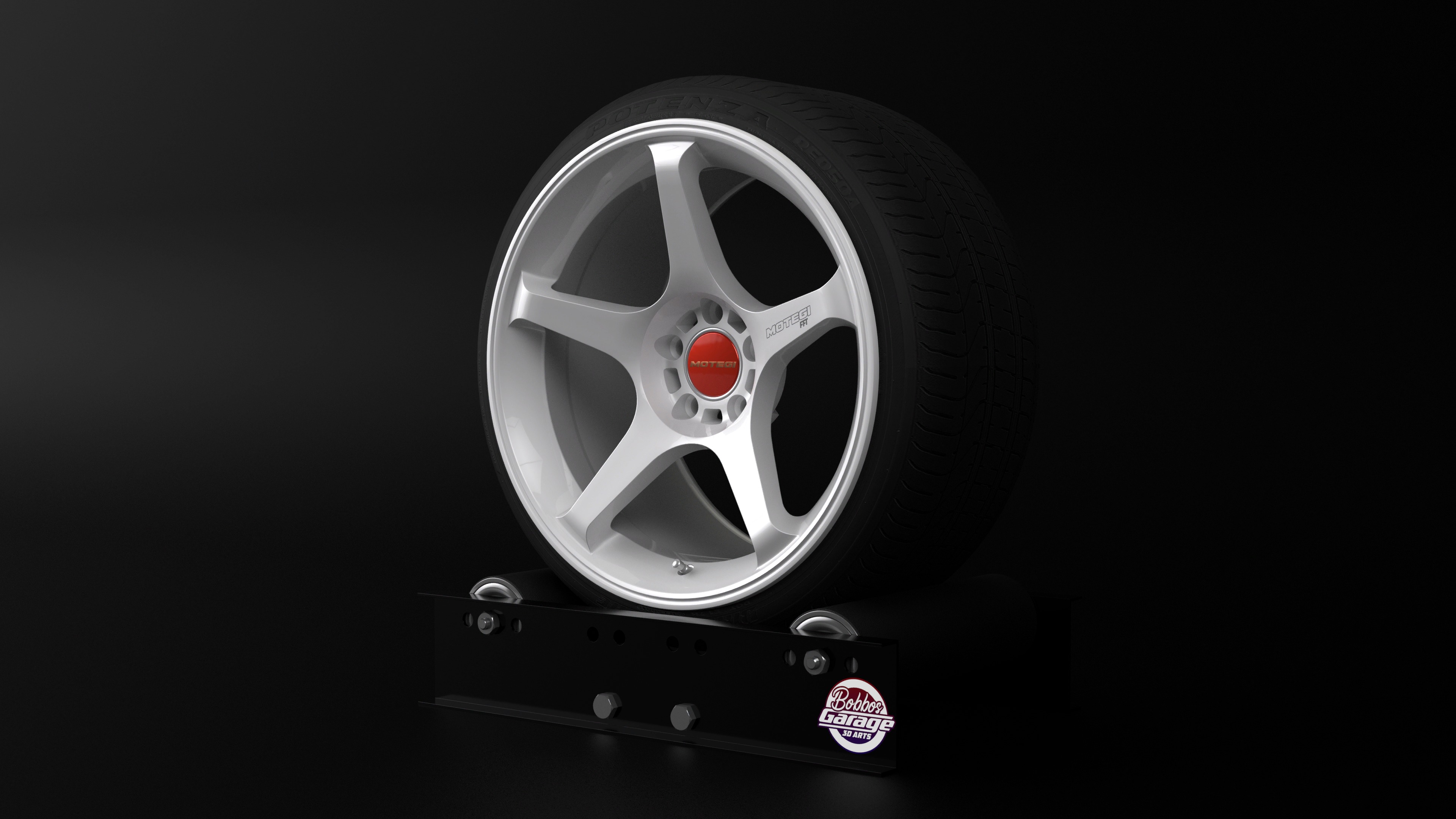 Motegi MR159 BATTLE V Low-poly 3D model_1