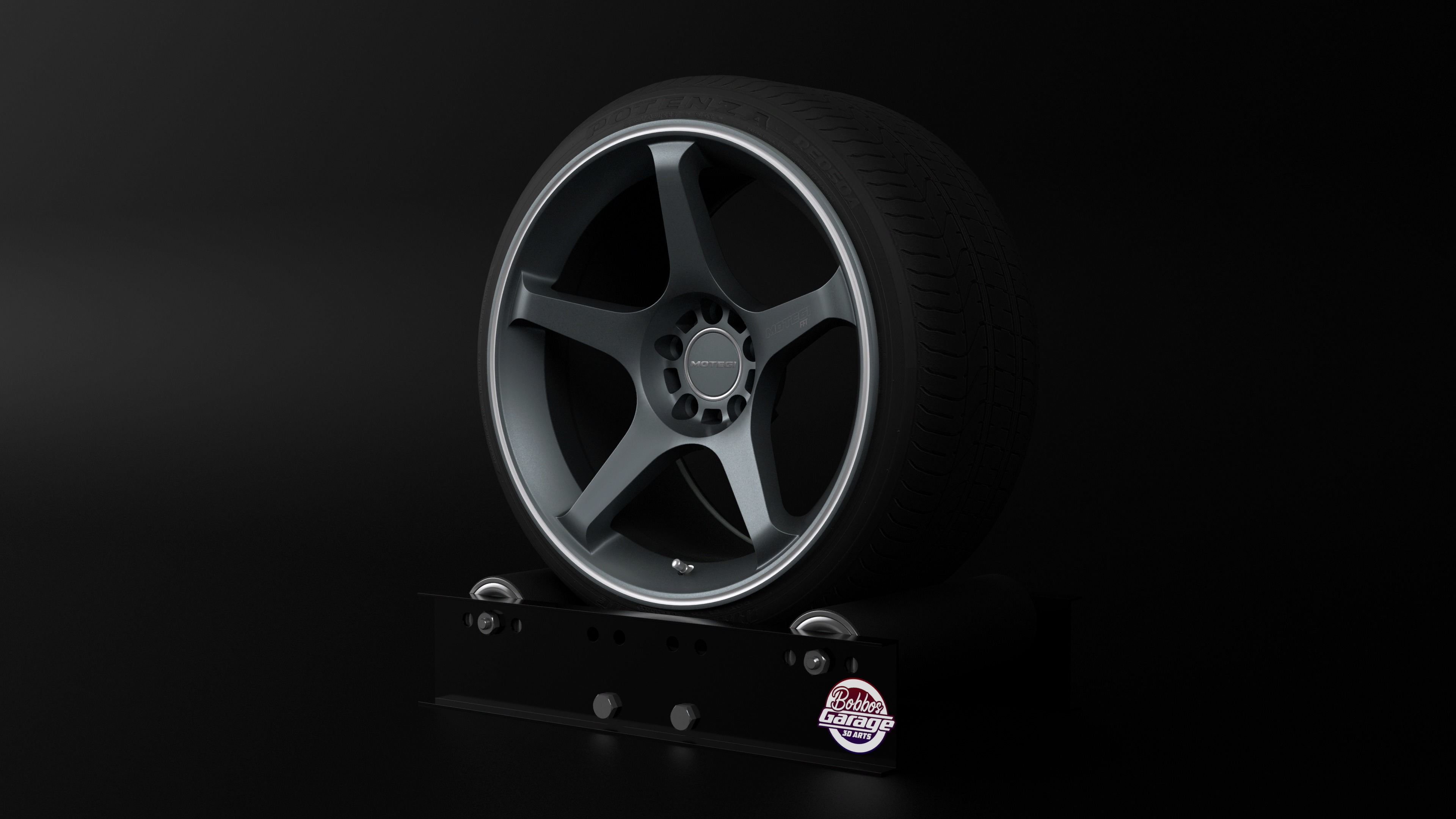 Motegi MR159 BATTLE V Low-poly 3D model_9