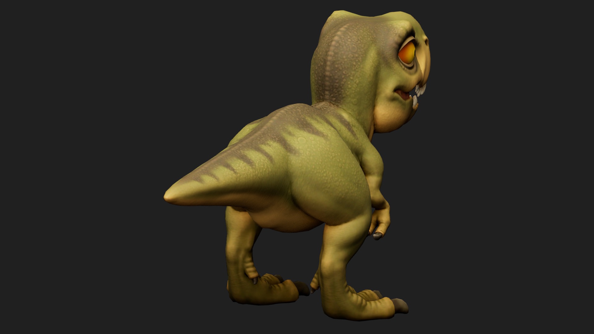 dinosaur Low-poly 3D model_2