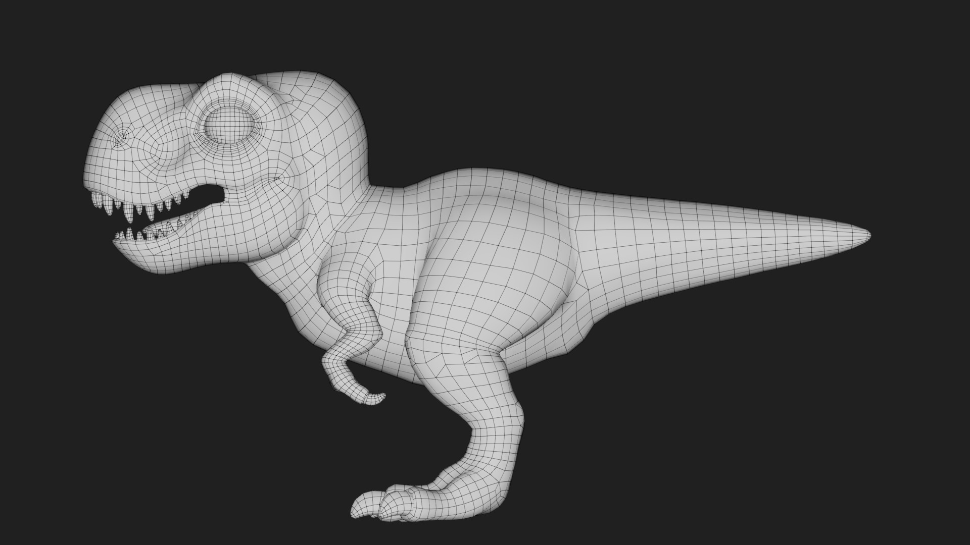 dinosaur Low-poly 3D model_5