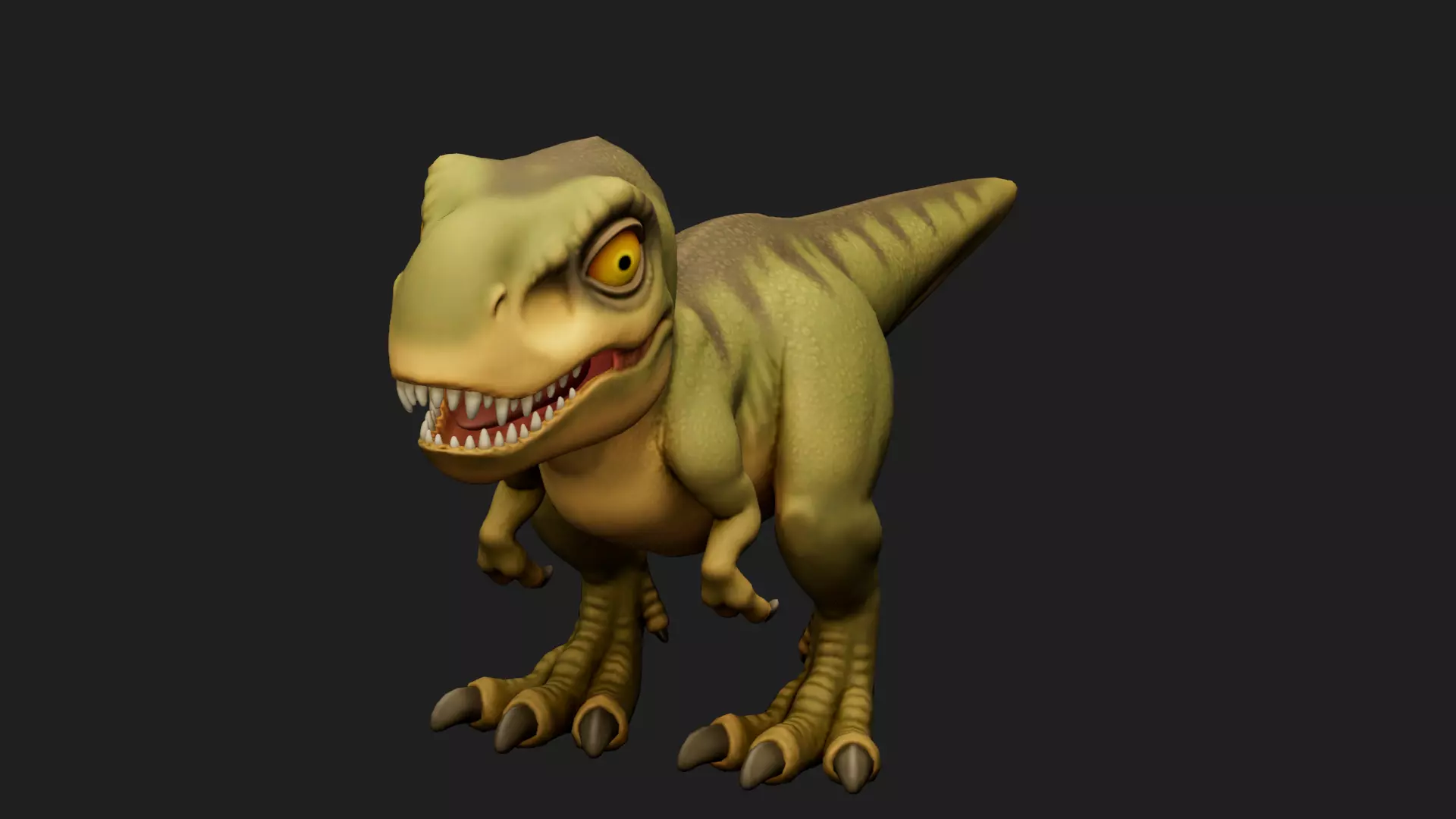 dinosaur Low-poly 3D model_0