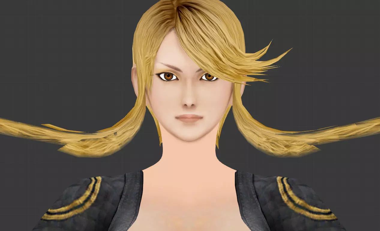 Nude Kasuga Low-poly 3D model