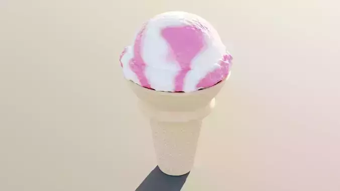 Strawberry Flavored Ice Cream