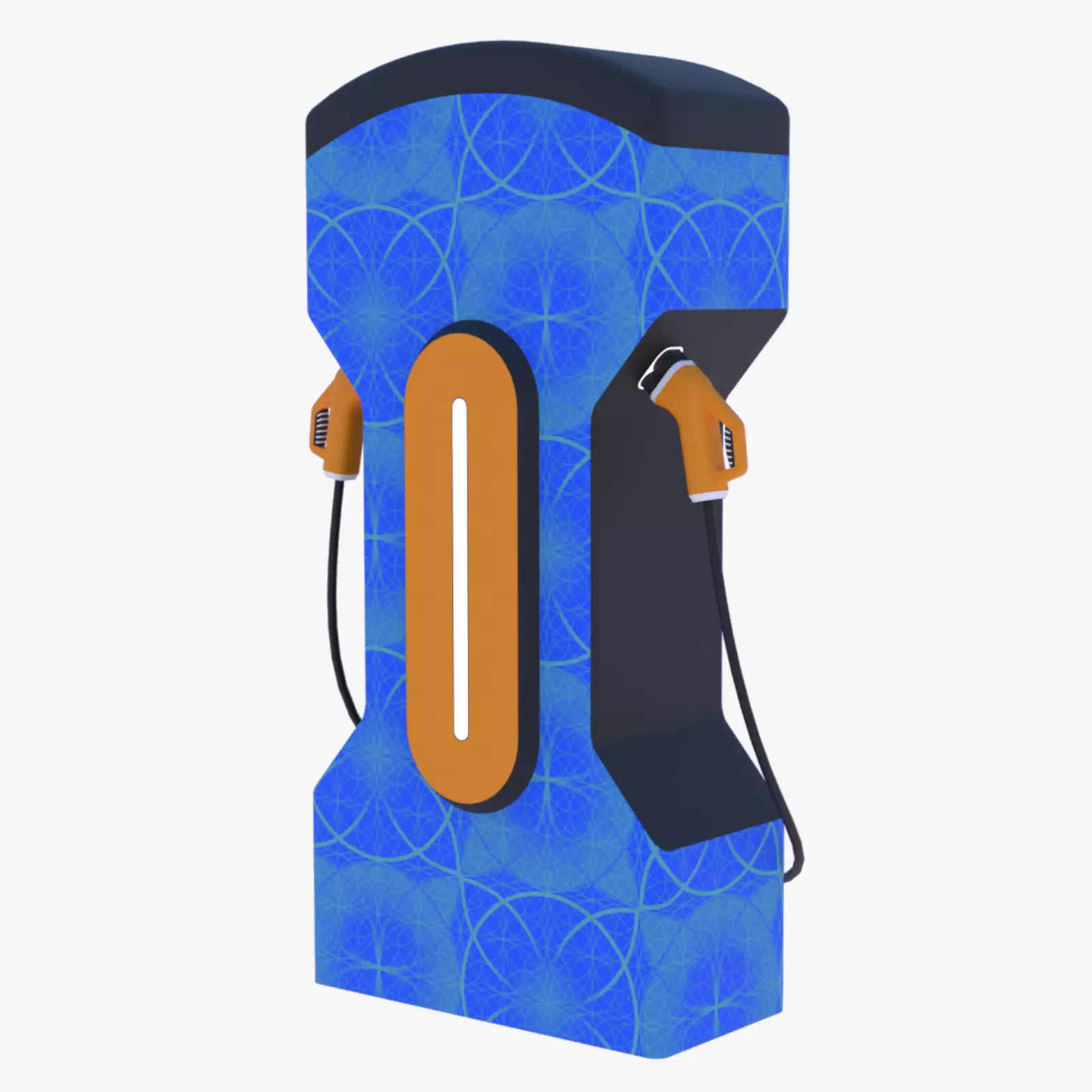 EV charger X PBR 8K 3D model_0