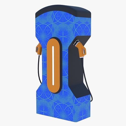 EV charger X PBR 8K 3D model