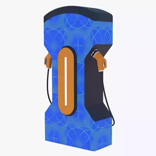 EV charger X PBR 8K 3D model