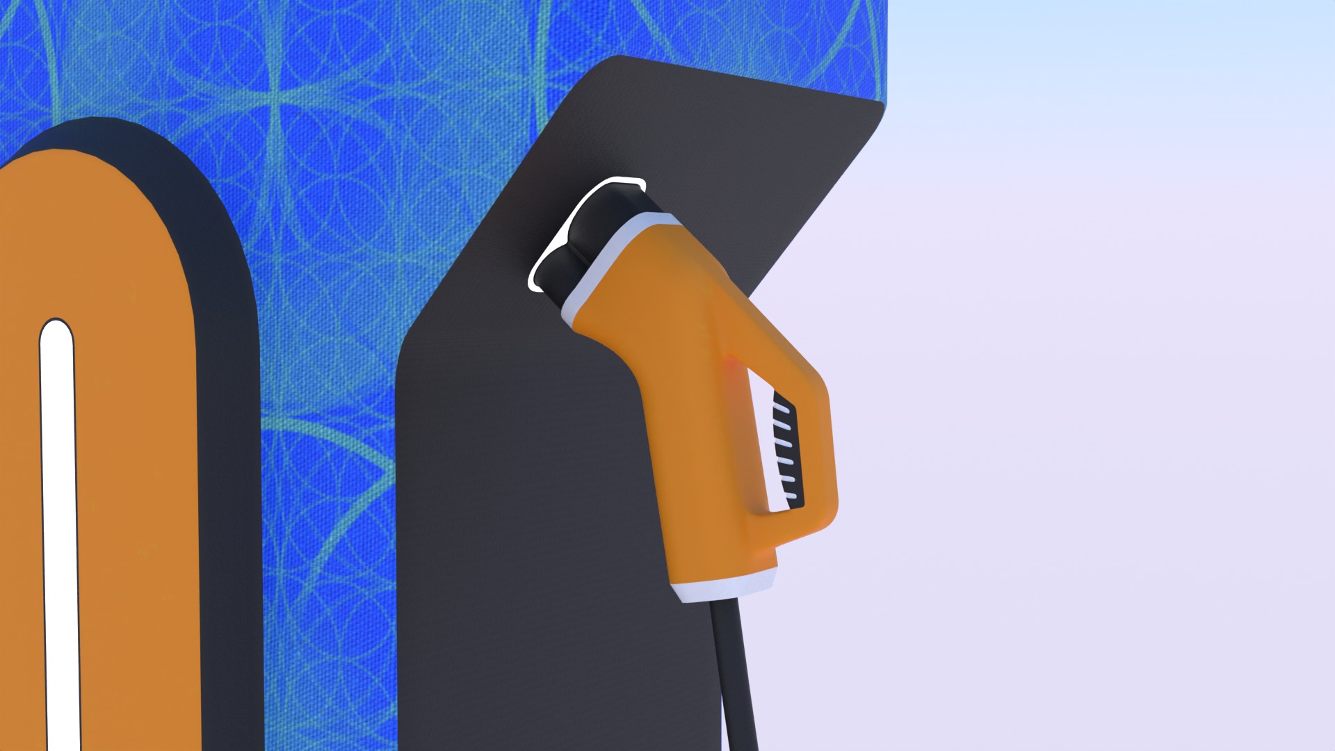 EV charger X PBR 8K 3D model_3