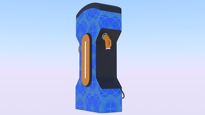 EV charger X PBR 8K 3D model 7